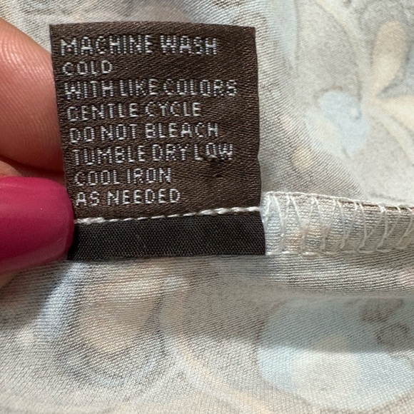 J. McLaughlin Berlin Dress in Atlas Tile. Very Cute Brown, Pastel Blue, Orange. - Picture 9 of 13